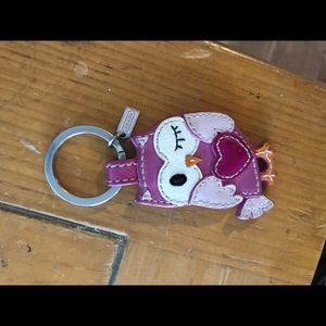 Coach owl keychain